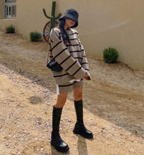 画像をギャラリービューアに読み込む, ショートパンツ＋ストライプセーター　上下セット