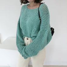 画像をギャラリービューアに読み込む, アルパカ毛混ソフトニット  レデイース 4色