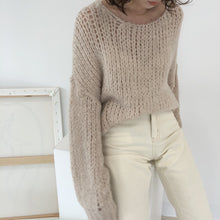 画像をギャラリービューアに読み込む, アルパカ毛混ソフトニット  レデイース 4色