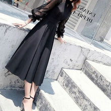 画像をギャラリービューアに読み込む, パフスリーブ ドレススカート　ドレス　パーティー　