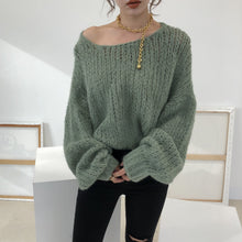 画像をギャラリービューアに読み込む, アルパカ毛混ソフトニット  レデイース 4色