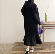 画像をギャラリービューアに読み込む, パーカーワンピース ロングワンピース スウェットワンピース