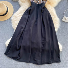 画像をギャラリービューアに読み込む, レース 刺繍 ハイネック 異素材 アンダードレス付 シフォン