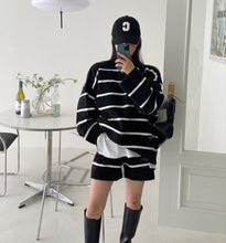 画像をギャラリービューアに読み込む, ショートパンツ＋ストライプセーター　上下セット