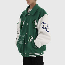 画像をギャラリービューアに読み込む, スタジャン ロゴ ユニセックス バイカラー カジュアル