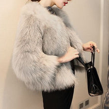 画像をギャラリービューアに読み込む, もこもこ　ファージャケット ショート丈 フェイクファー