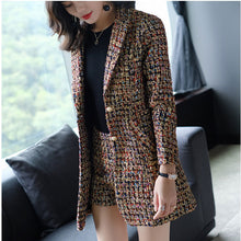 画像をギャラリービューアに読み込む, セットアップ パンツスーツ ツイードジャケット ショート丈