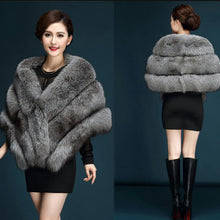 画像をギャラリービューアに読み込む, 20%OFF レディース 上品ファーショール フェイクファーショール エレガント毛皮 秋冬 ブラック ホワイト