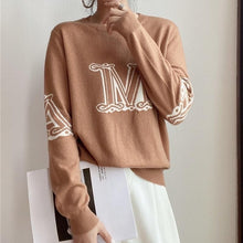 画像をギャラリービューアに読み込む, ニット　セーターアルファベット レディース  5色