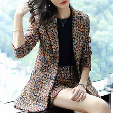 画像をギャラリービューアに読み込む, セットアップ パンツスーツ ツイードジャケット ショート丈