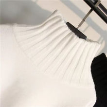 画像をギャラリービューアに読み込む, タートルネックセーター　ハイネック　リブニット ゆったり