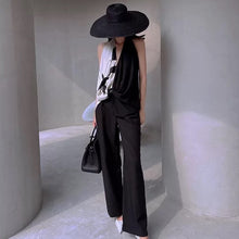 画像をギャラリービューアに読み込む, トップス ホルターネック ブラウス バイカラー