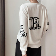 画像をギャラリービューアに読み込む, ニット　セーターアルファベット レディース  5色