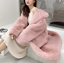 画像をギャラリービューアに読み込む, エレガント　ファーコート　モコモコ レデイース  5色