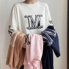 画像をギャラリービューアに読み込む, ニット　セーターアルファベット レディース  5色