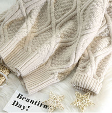 画像をギャラリービューアに読み込む, ニットセーター カジュアル ミディアム丈
