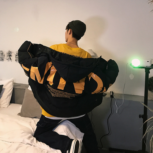 ダウンビッグシルエット 韓国 フード付き ハイネック キルティング アウター 大きいサイズ 秋冬