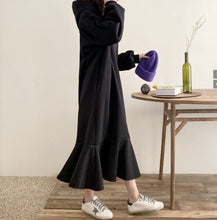 画像をギャラリービューアに読み込む, パーカーワンピース ロングワンピース スウェットワンピース