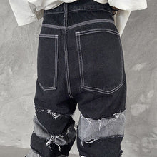 画像をギャラリービューアに読み込む, メンズ デニムパンツ クラッシュデニム ワイド ダメージ加工