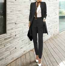 画像をギャラリービューアに読み込む, パンツスーツ フォーマル ロングジャケット 卒業式 入学式