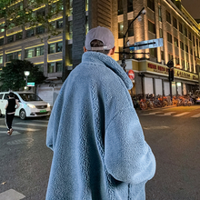 画像をギャラリービューアに読み込む, 人気商品！おしゃれな ビッグ ボアジャケット メンズ 韓国 ファッションアウターブルゾン 秋冬