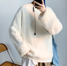 画像をギャラリービューアに読み込む, モヘア ニット セーター トップス シンプル7色 メンズ