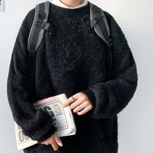 画像をギャラリービューアに読み込む, モヘア ニット セーター トップス シンプル7色 メンズ
