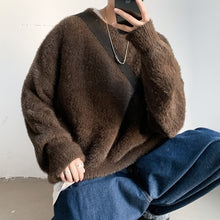 画像をギャラリービューアに読み込む, モヘア ニット セーター トップス シンプル7色 メンズ