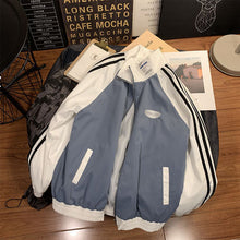 画像をギャラリービューアに読み込む, ナイロンジャケット ジップアップ ジャージ バイカラー ライン