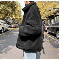 画像をギャラリービューアに読み込む, 人気商品！おしゃれな ビッグ ボアジャケット メンズ 韓国 ファッションアウターブルゾン 秋冬