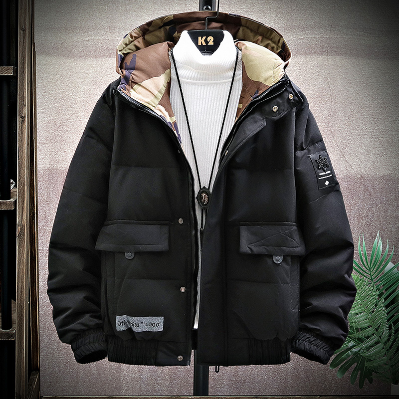 20%OFF 中綿ジャケット メンズ フード付き ハイネック キルティング アウター 大きいサイズ