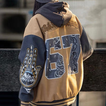 画像をギャラリービューアに読み込む, スタジャン ロゴ ユニセックス ドロップショルダー ルーズ