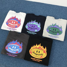 画像をギャラリービューアに読み込む, ユニセックス　ストリート系　バーニングトレーナー