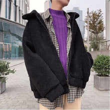 画像をギャラリービューアに読み込む, 韓国ファッション メンズ ボアジャケット ミディアム丈 長袖