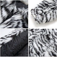 画像をギャラリービューアに読み込む, ゼブラパターン ボアブルゾン ボア ジャケット 秋冬アウター