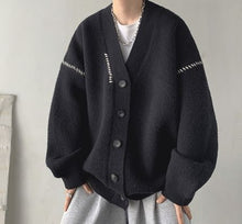 画像をギャラリービューアに読み込む, メンズ カーディガン オーバーサイズ ユニセックス 肩落ち