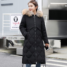 画像をギャラリービューアに読み込む, キルティング ロング 中綿 ダウンコート フード レディース  大きいサイズ 秋冬