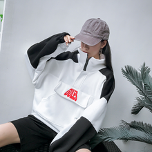 画像をギャラリービューアに読み込む, 20%OFF レディース 半ジップパーカー ブラック 大きいサイズ ップス 秋冬