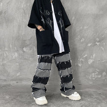 画像をギャラリービューアに読み込む, メンズ デニムパンツ クラッシュデニム ワイド ダメージ加工