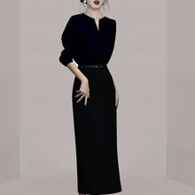 画像をギャラリービューアに読み込む, レディース パーティードレス ロング スリム 結婚式 二次会 ２色