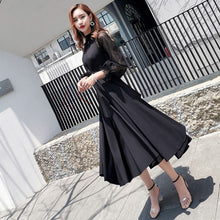 画像をギャラリービューアに読み込む, パーティドレス シースルー パフスリーブ リボン 結婚式