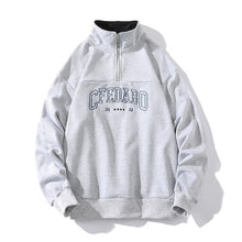 画像をギャラリービューアに読み込む, ロゴ ハーフジップ スウェットシャツ カジュアル
