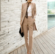 画像をギャラリービューアに読み込む, パンツスーツ フォーマル ロングジャケット 卒業式 入学式