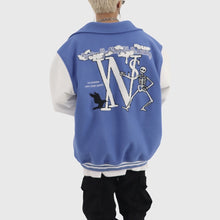 画像をギャラリービューアに読み込む, スタジャン ロゴ ユニセックス バイカラー カジュアル