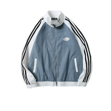 画像をギャラリービューアに読み込む, ナイロンジャケット ジップアップ ジャージ バイカラー ライン