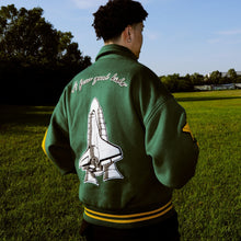 画像をギャラリービューアに読み込む, AFGK スタジャン ウール ロケット ロゴ ベースボール ジャケット