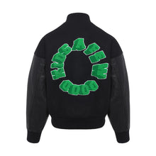 画像をギャラリービューアに読み込む, AFGK スタジャン 3D 立体 サークルロゴ ベースボール ジャケット