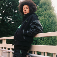 画像をギャラリービューアに読み込む, AFGK スタジャン 3D 立体 サークルロゴ ベースボール ジャケット