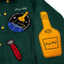 画像をギャラリービューアに読み込む, AFGK スタジャン ウール ロケット ロゴ ベースボール ジャケット