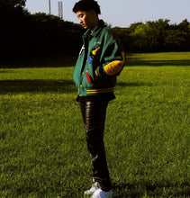 画像をギャラリービューアに読み込む, AFGK スタジャン ウール ロケット ロゴ ベースボール ジャケット